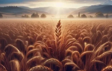 parabola do joio e do trigo ilustração