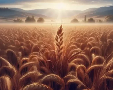 parabola do joio e do trigo ilustração