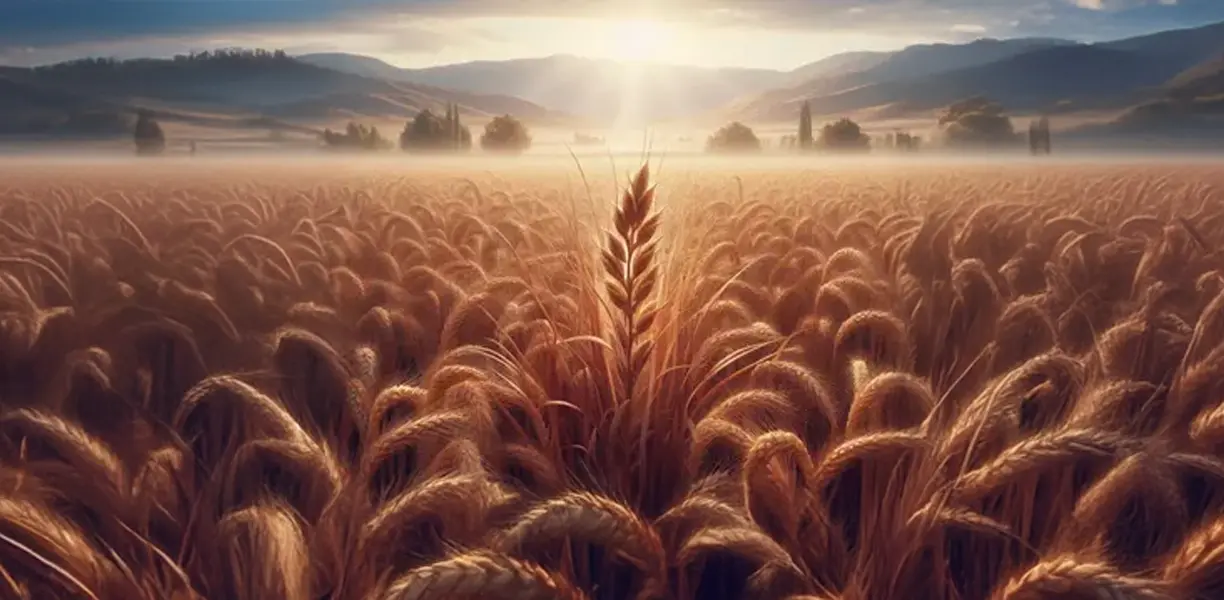 parabola do joio e do trigo ilustração