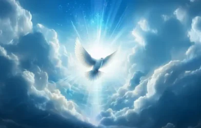 o fruto do Espírito Santo ilustação usando o simbolo de pomba