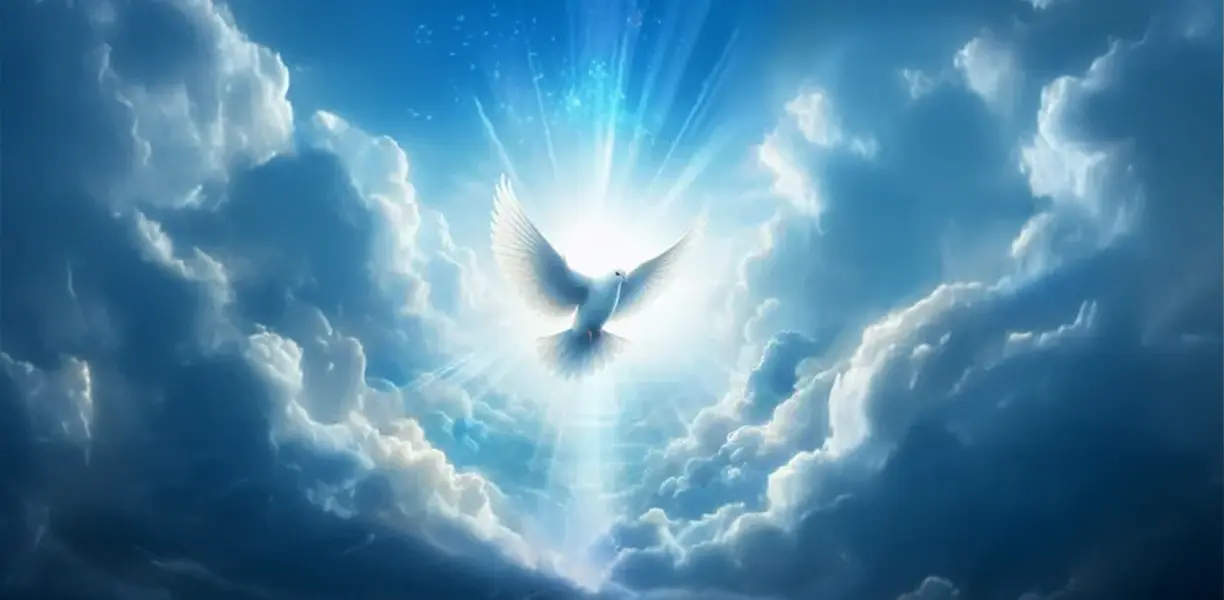 o fruto do Espírito Santo ilustação usando o simbolo de pomba